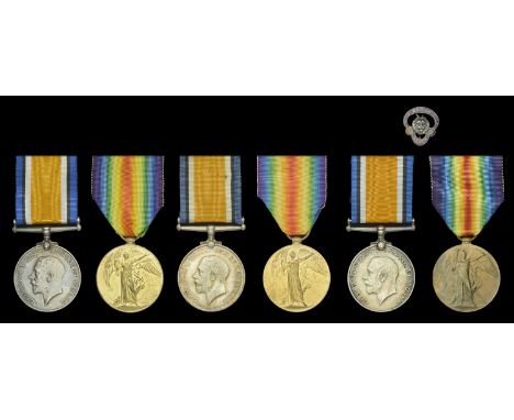 Pair: Acting Sergeant H. Thompson, Oxfordshire and Buckinghamshire Light Infantry British War and Victory Medals (26817 A-Sjt