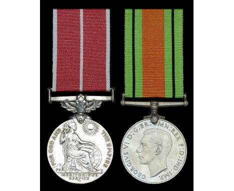 A Second War ’Home Guard’ B.E.M. pair awarded to Sergeant H. L. Gibbs, 1st Oxfordshire (Banbury) Battalion Home Guard, late O