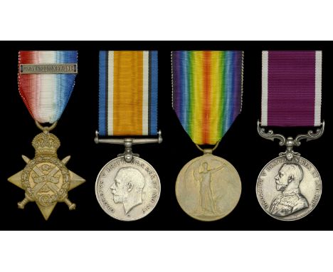 Four: Warrant Officer Class II W. F. Edwards, 2nd Battalion, Oxfordshire and Buckinghamshire Light Infantry  1914 Star, with 