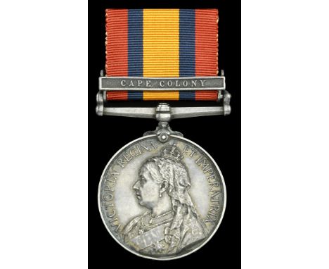 Queen’s South Africa 1899-1902, 1 clasp, Cape Colony (3645 Cpl. J. A. C. Grant. Oxford: Lt. Inft.) nearly extremely fine £120