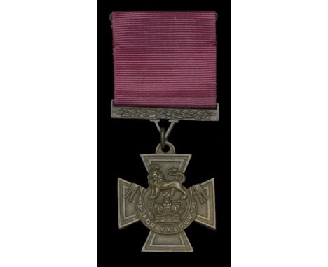 Victoria Cross, an official Hancocks & Co, London, replica, the reverse engraved ‘Hancocks 77’, in fitted leather case of iss