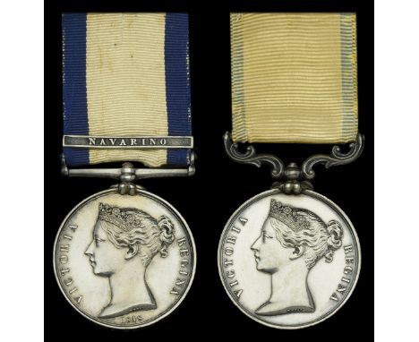 Pair: Staff Commander Robert Studwell, Royal Navy   Naval General Service 1793-1840, 1 clasp, Navarino (Robert Studwell, Volr