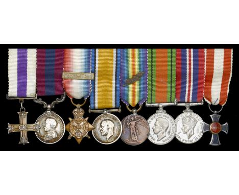 The group of eight miniature dress medals attributed to Major J. E. Sargeant, Royal Artillery  Military Cross, G.VI.R. [sic];