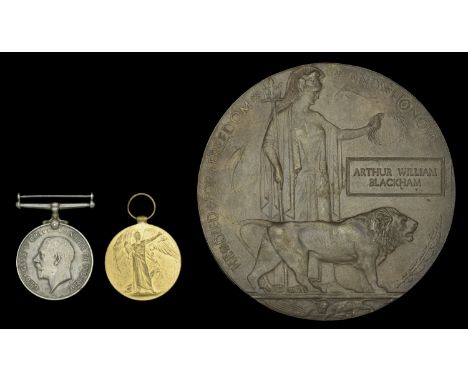 Pair: Signal Boy A. W. Blackham, Royal Navy, who was killed in action when H.M.S. Queen Mary was sunk during the Battle of Ju