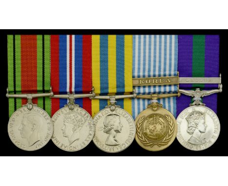 Five: Lieutenant-Colonel W. B. Hubbard, Royal Army Dental Corps  Defence and War Medals 1939-45; Korea 1950-53, 1st issue (Ma