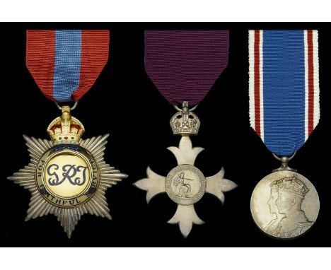 The Second War I.S.O., Great War M.B.E. group of three awarded to A. H. J. Watson, Esq., Assistant Director of Stores, Admira