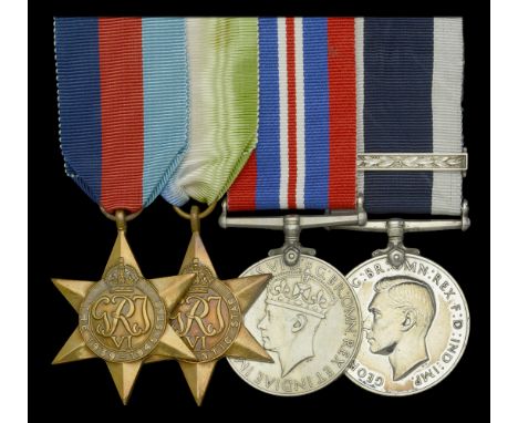 Four: Acting Leading Seaman R. C. Thompson, Royal Navy  1939-45 Star; Atlantic Star; War Medal 1939-45; Royal Navy L.S. & G.C