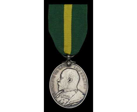 Territorial Force Efficiency Medal, E.VII.R. (275 Sapr. R. Bond. W.C.T. Coy. R.E.) very fine £70-£90  ---  R. Bond served wit