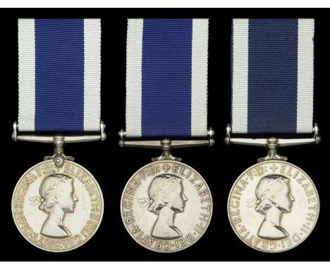 Royal Navy L.S. & G.C., E.II.R., 1st issue (MX. 59299 A. H. Phillips. P.O. Ck.(S). H.M.S. Illustrious) official correction to
