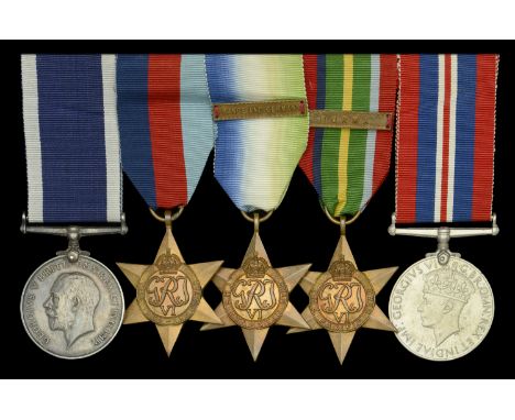 Five: Engine Room Artificer W. N. Robinson, Royal Navy   1939-45 Star; Atlantic Star, 1 clasp, France and Germany; Pacific St