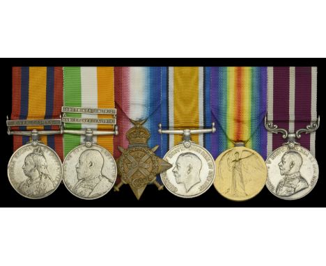 Six: Sergeant J. Peake, Army Service Corps  Queen’s South Africa 1899-1902, 1 clasp, Cape Colony (14581. Dr. F. Peake. A.S.C.