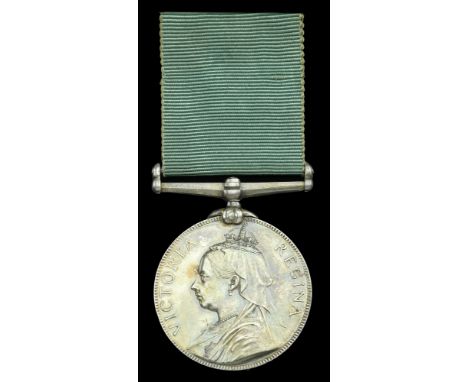 Volunteer Force Long Service Medal, V.R. (1360 Sgt. R. Venables. 2nd V.B. Oxf. L. inf.) engraved naming, edge bruise, otherwi