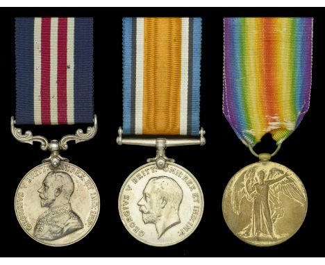 A Great War ‘Western Front’ M.M. group of three awarded to Corporal R. H. English, 14th Field Ambulance, Australian Imperial 