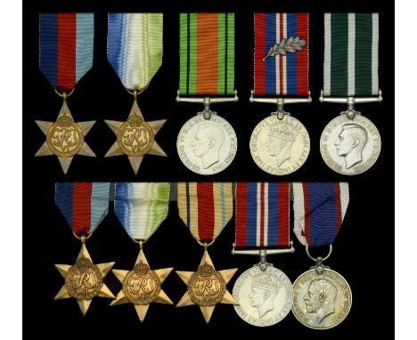 Five: Chief Engineman R. Urquhart, Royal Naval Reserve 1939-45 Star; Atlantic Star; Defence and War Medals 1939-45; Royal Nav