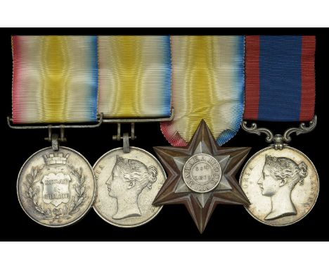 A rare Kelat-i-Ghilzie group of four awarded to Sepoy Emambux Khan, 43rd Bengal Native Light Infantry  Defence of Kelat-i-Ghi