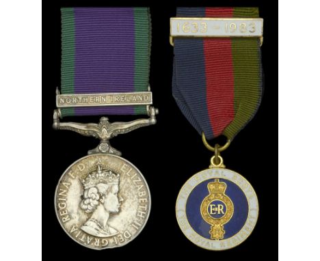 General Service 1962-2007, 1 clasp, Northern Ireland (24506127 Pte J McRobb RS); together with a Royal Scots 350th Anniversar