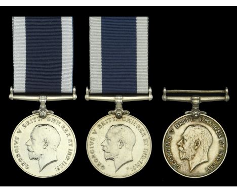 Royal Navy L.S. & G.C., G.V.R., 3rd issue, coinage head (3), (J.32918 N. Johnson A.B. H.M.S. Devonshire; L.13293 C. Tuckwell.
