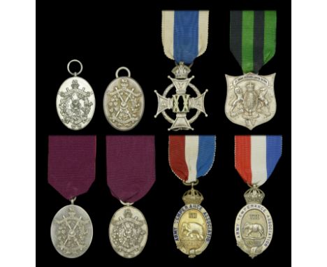 Army Temperance Association India Medals. Army Temperance Association India Ten Year Medal, silver oval medal (4) (ATAH.9(a))