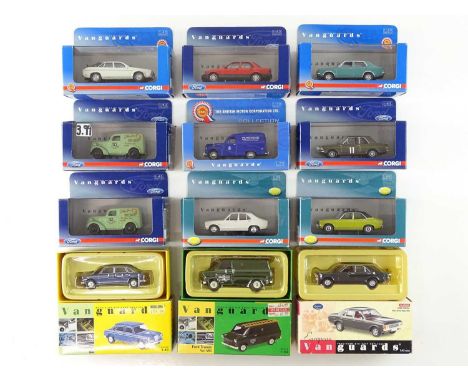 A group of 1:43 scale diecast vehicles by VANGUARDS - G/VG in G/VG boxes (12)