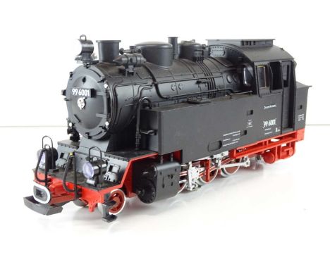 An LGB G scale 22801 BR99 class 2-6-2 steam tank locomotive in Deutsche Reichsbahn black livery - VG in G/VG box