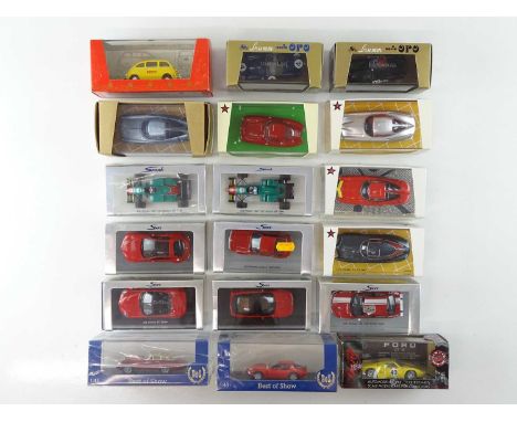 A group of 1:43 scale diecast vehicles by BRUMM, SPARK and others - G/VG in G/VG boxes (18)