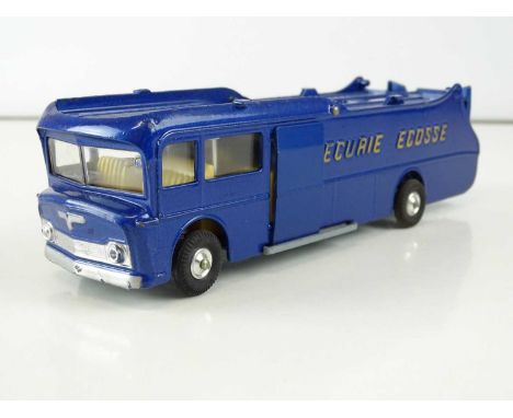 A CORGI 1126 "Ecurie Ecosse" Racing Car Transporter in metallic dark blue - G/VG (a few small paint chips) in G box with inte