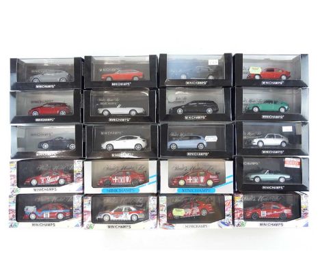 A group of 1:43 scale Alfa Romeos - by MINICHAMPS - G/VG in G/VG boxes (20)