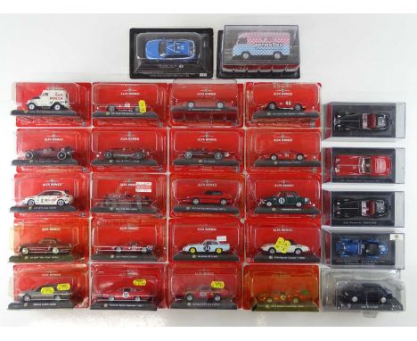 A large quantity of 1:43 scale Alfa Romeos -  by RIZZOLI LIBRI/FABBRI - G/VG in G/VG boxes (27)