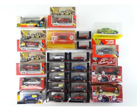 A large quantity of 1:64 and 1:43 scale diecast vehicles - by POLISTIL and others G/VG in G/VG boxes (23)