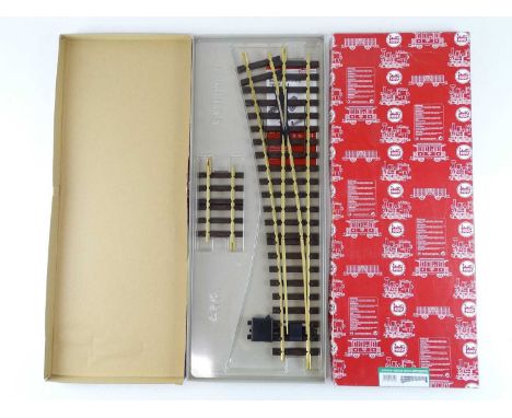 A pair of LGB G Scale manually operated large radius points comprising 2x 18150 left hand sets - as new, ex-shop stock (2)
