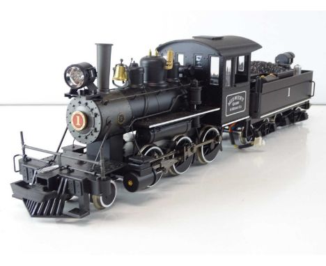 A SPECTRUM by BACHMANN G Scale Narrow Gauge 81696 Baldwin 2-6-0 Mogul steam locomotive in Mid West Quarry &amp; Mining Co. li