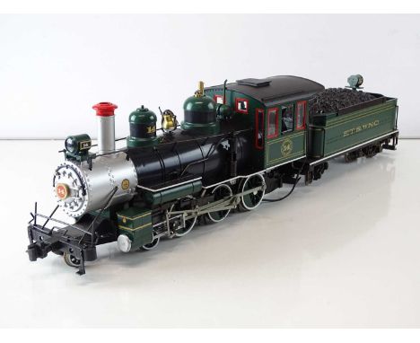 A BACHMANN Big Haulers G Scale Narrow Gauge American Outline 4-6-0 steam locomotive in ET&amp;WNC - G/VG in part box (split f