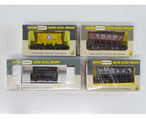A group of WRENN OO Gauge rarer wagons to include hopper and cement wagons as lotted - VG in G boxes (4)