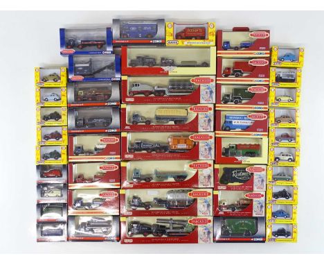 A quantity of 1:76 Scale cars, vans and lorries by CORGI TRACKSIDE and CLASSIX - VG in G/VG boxes (44)