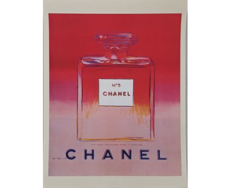 After Andy Warhol, Chanel, offset lithograph poster, unframed, H.61cm W.46cm