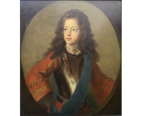 Studio of François de Troy (French, 1654-1730), a portrait of Prince James Francis Edward Stuart (The Old Pretender), oil on 