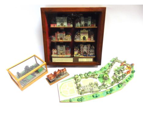 SIX MICROMODEL STYLE CARD MODELS OF LONDON GATEWAYS  comprising Aldersgate, Aldgate, Bishopsgate, Cripplegate, Moorgate and N