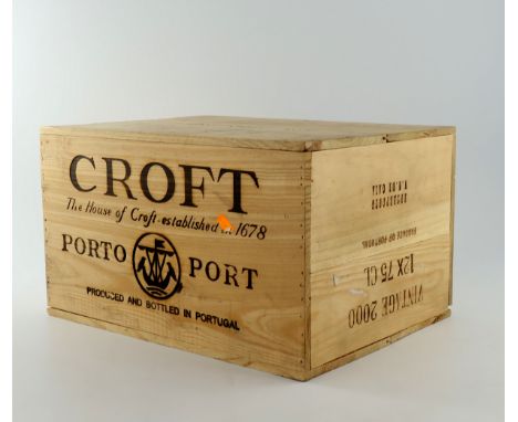 Croft Vintage Port 2000, twelve bottles, OWC (12)
