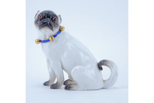 small pug figurine