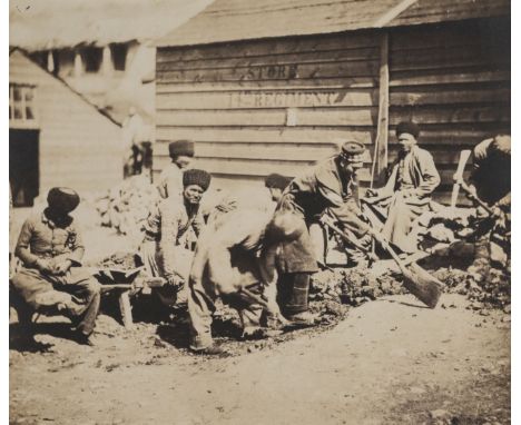 *Fenton (Roger, 1819-1869). Tartar Labourers, 1855,  salt print, printed title and imprint details to lower margin of origina