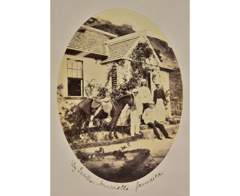 Military and Travel. A good album of military photographs, portraits and views, c. 1860s,  including approximately 115 albume