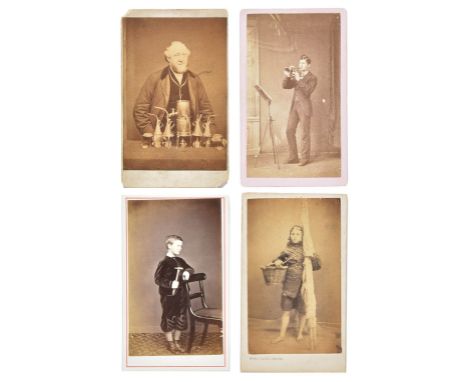 *Cartes de visite. A collection of over 120 photographs, c. 1860/80s,  mostly albumen print cartes de visite and some cabinet