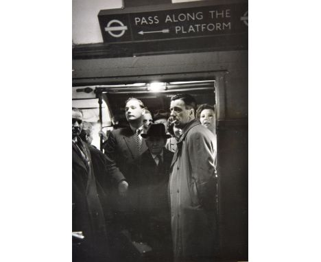 *Cartier-Bresson (Henri, 1908-2004). In Search of London, 1951,  vintage gelatin silver print of travellers on a tube train a