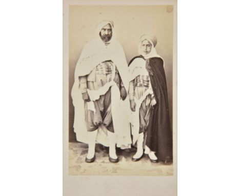 *Cartes de Visite. A collection of 48 albumen print cartes de visite, c. 1860s,  depicting North African 'types' and location