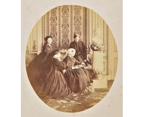 *Delamotte (Philip Henry, after). Queen Victoria presiding at the ceremony for the opening of the re-erected Crystal Palace i