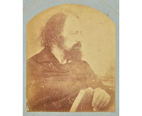 *Cameron (Julia Margaret, 1815-1879). 'The Dirty Monk', Alfred Lord Tennyson, May 1865,  half-length albumen print profile, a