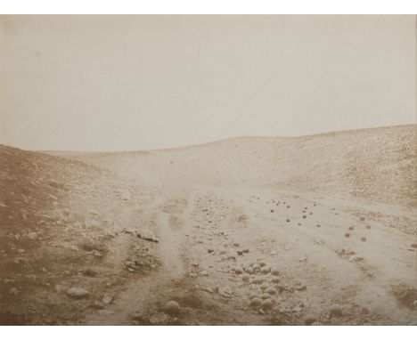 *Fenton (Roger, 1819-1869). The Valley of the Shadow of Death, [1856],  salt print, printed caption to lower margin of origin