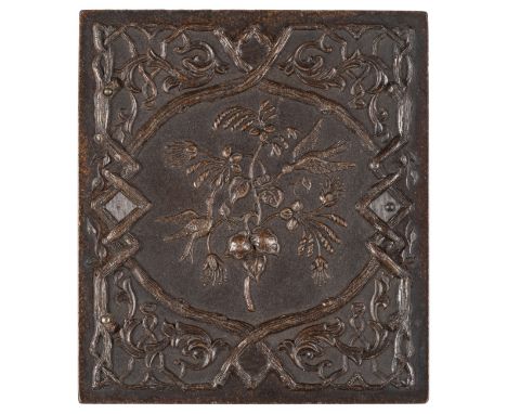 *Tasting the Nectar 1. Sixth-plate brown thermoplastic union case by Samuel Peck & Co., c. 1860,  housing a tinted deathbed p