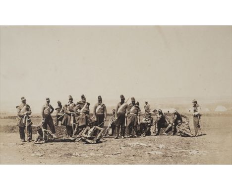 *Fenton (Roger, 1819-1869). Chasseurs d'Afrique, 1855,  salt print, printed title and publisher details to lower margin of or