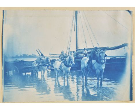 *West Sussex - Bosham. A group of fourteen photographs of Bosham and environs, c. 1890, all but one mounted singly to rectos 